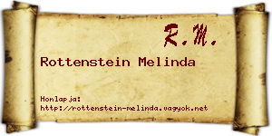 Rottenstein Melinda névjegykártya
